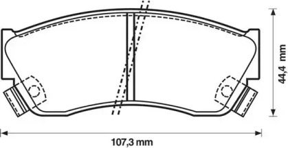 Комплект тормозных колодок, дисковый тормоз STOP 572179S