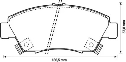 Комплект тормозных колодок STOP 572340S