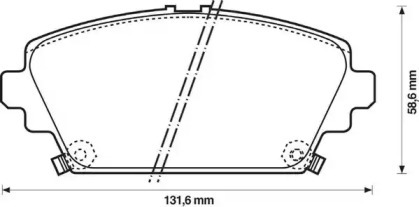 Комплект тормозных колодок STOP 572429S