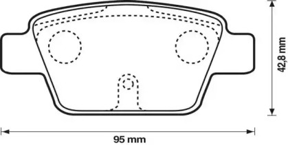 Комплект тормозных колодок STOP 573105S