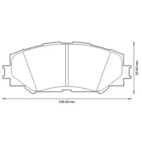 Комплект тормозных колодок STOP 572598S