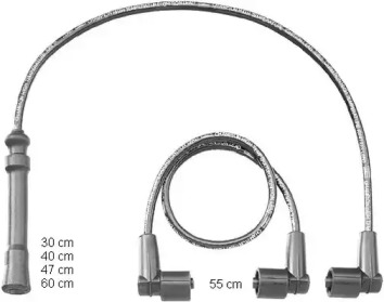 Комплект проводов зажигания CHAMPION CLS188