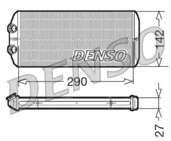 Теплообменник, отопление салона NPS DRR07005