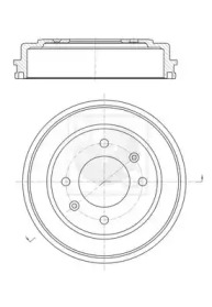 Тормозный барабан NPS H340I10