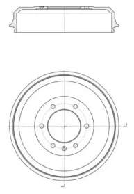 Тормозный барабан NPS I340U03