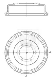 Тормозный барабан NPS M340I04