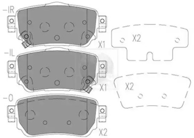 Комплект тормозных колодок NPS N361N09