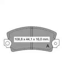 Комплект тормозных колодок VEMA 830862