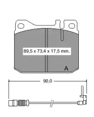 Комплект тормозных колодок VEMA 831480