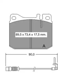 Комплект тормозных колодок VEMA 831481