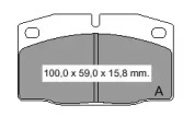 Комплект тормозных колодок VEMA 831932