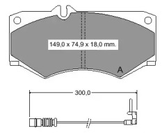 Комплект тормозных колодок VEMA 831981