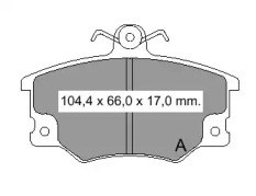 Комплект тормозных колодок VEMA 832221