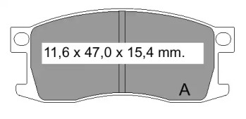 Комплект тормозных колодок VEMA 832280