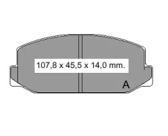 Комплект тормозных колодок VEMA 832290