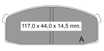 Комплект тормозных колодок VEMA 832370