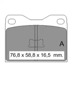 Комплект тормозных колодок VEMA 832803