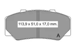 Комплект тормозных колодок VEMA 833150