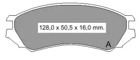 Комплект тормозных колодок VEMA 834120