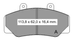 Комплект тормозных колодок VEMA 834170