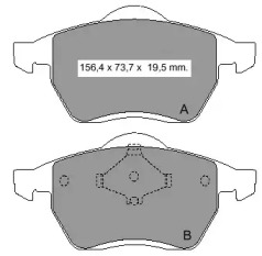 Комплект тормозных колодок VEMA 834291