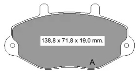 Комплект тормозных колодок VEMA 834621