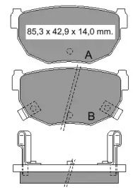 Комплект тормозных колодок VEMA 835040