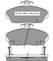 Комплект тормозных колодок VEMA 835200