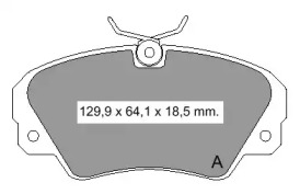 Комплект тормозных колодок VEMA 835350