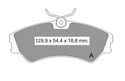 Комплект тормозных колодок VEMA 835550