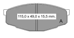 Комплект тормозных колодок VEMA 835820