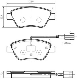 Комплект тормозных колодок VEMA K401701