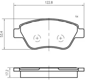 Комплект тормозных колодок VEMA K401702