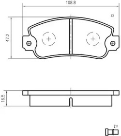 Комплект тормозных колодок, дисковый тормоз VEMA K404700