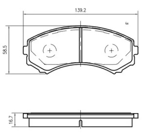 Комплект тормозных колодок VEMA K408300