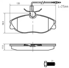 Комплект тормозных колодок VEMA K410200