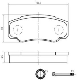 Комплект тормозных колодок VEMA K425500