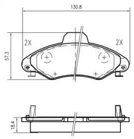 Комплект тормозных колодок VEMA K603000