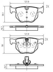 Комплект тормозных колодок VEMA K604103