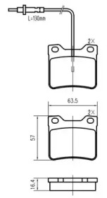 Комплект тормозных колодок VEMA K604901