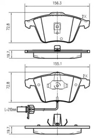 Комплект тормозных колодок VEMA K616300