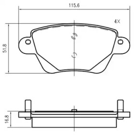 Комплект тормозных колодок VEMA K629000