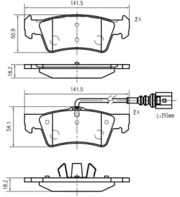 Комплект тормозных колодок VEMA K631300