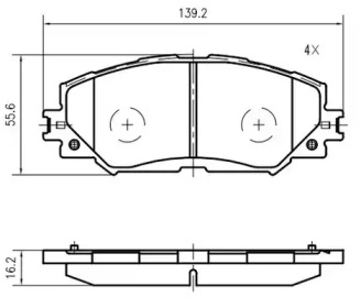 Комплект тормозных колодок VEMA K635500