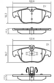 Комплект тормозных колодок VEMA K820600