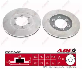 Тормозной диск ABE C30306ABE