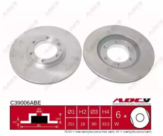 Тормозной диск ABE C39006ABE