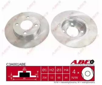 Тормозной диск ABE C3A001ABE