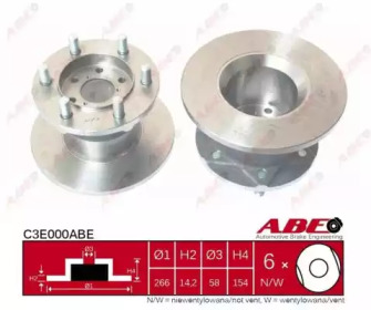 Тормозной диск ABE C3E000ABE