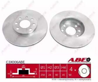 Тормозной диск ABE C3X006ABE